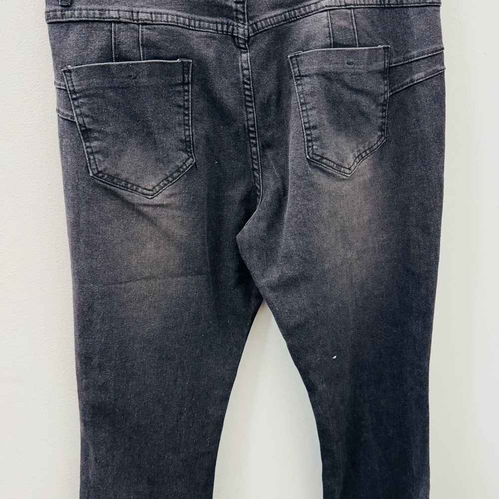 Flared Jeans Women's High Waist Slim Fit Bell Bottom Straight Bootcut Denim 2XL - Picture 4 of 11